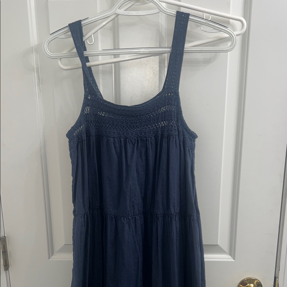 Navy Blue Sleeveless Dress